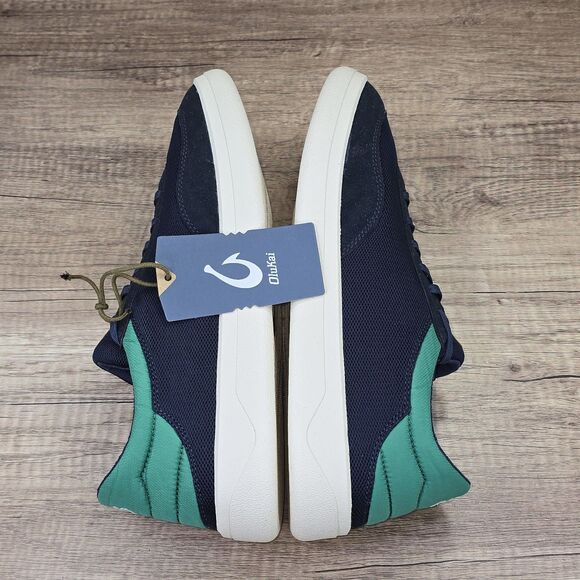 Olukai Punini Men's Size 12 Navy Blue Green Sneakers (10514-548Z) NEW - Picture 5 of 8